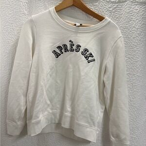 J. Crew Classic White Sweatshirt